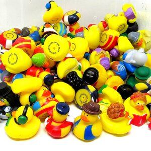 10 People Rubber Ducks 2 inch Squirter Mixed Wild Domestic Mermaid Heroes Duck